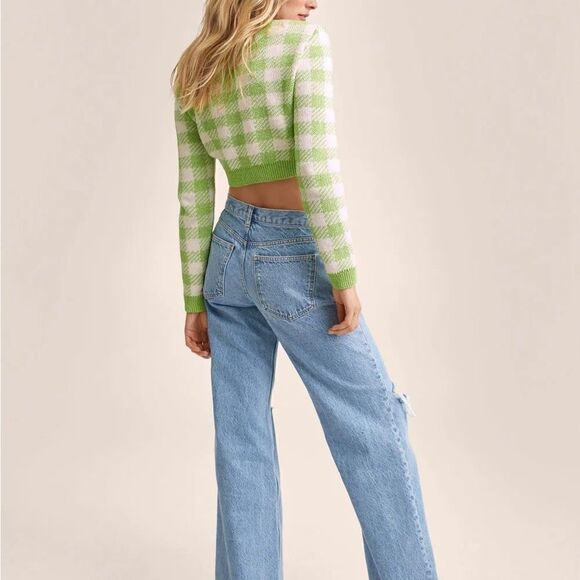 Mango Knit Cropped Cardigan New - Picture 13 of 14